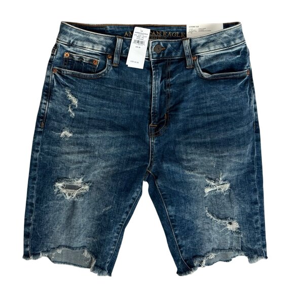 American Eagle Outfitters Shorts Mens Sz 30 New Extreme Flex Cut Off Distressed - Picture 1 of 13